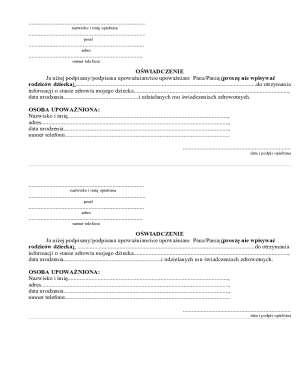 Medical Consent Form