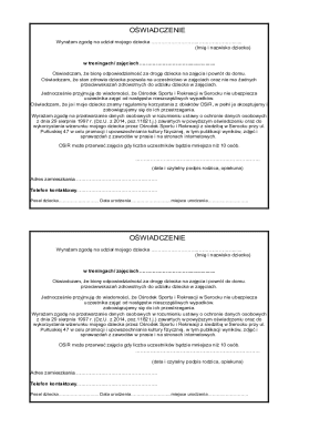 Child Participation Consent Form