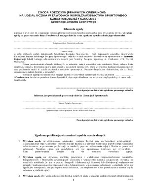 Parental Consent for School Sports Competition