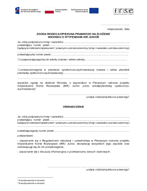 Parental Consent for IKR Junior Scholarship Application