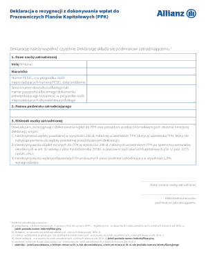 PPK Resignation Declaration