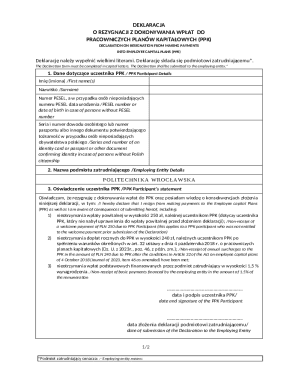 PPK Resignation Declaration