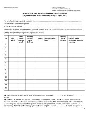 Personal Assistant Service Card 2023