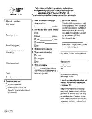 New York Wage Notice Form