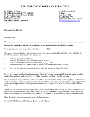 UK Covid-19 Medical Certification Request