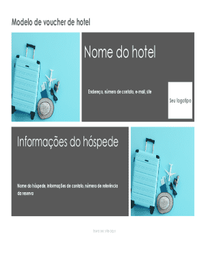 Hotel Voucher Template