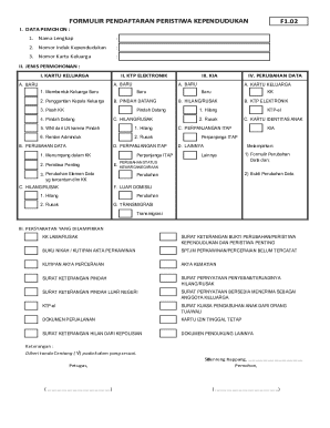 Indonesian Population Event Registration Form F1.02