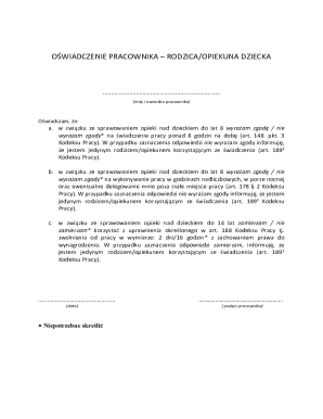 Employee Parental Leave Consent Form