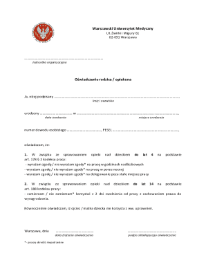 Parent Guardian Consent Form