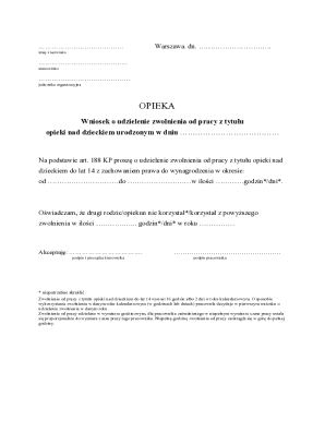 Poland Child Care Leave Request Form