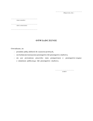 Affidavit Form
