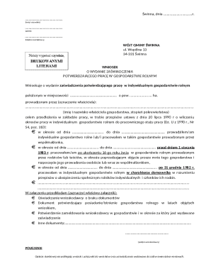 Poland Farm Work Certification Request