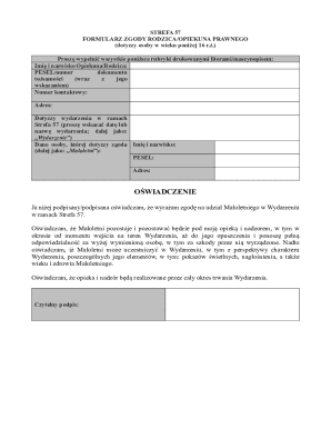 Strefa 57 Parent Consent Form