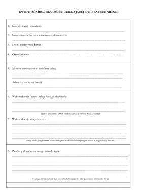 Job Application Form