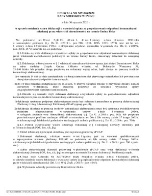 Waste Management Fee Declaration Form