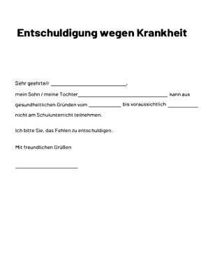 Sick Leave Notice