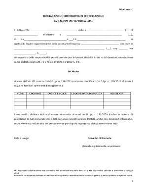 DSAN Mod. C Declaration