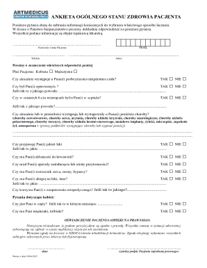 Patient Health Assessment Form