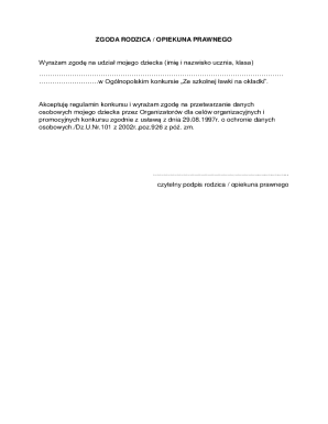 Parental Consent Form