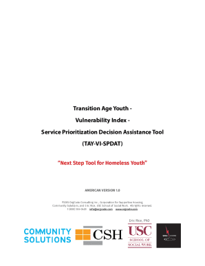 Next Step Tool for Homeless Youth