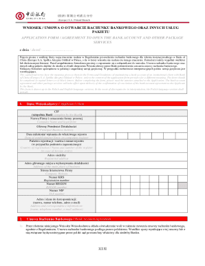 Bank Account Application Form
