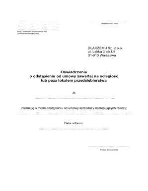 Consumer Withdrawal Declaration