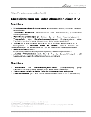 Austria Vehicle Registration Checklist