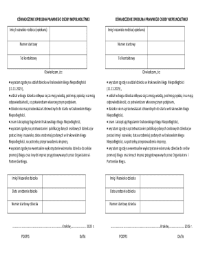 Legal Guardian Consent Form for Minor Participation