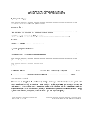 Guardian Consent Form