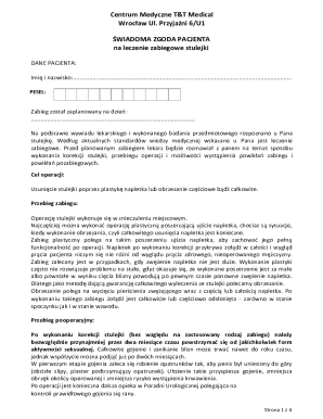 Medical Consent Form for Phimosis Treatment