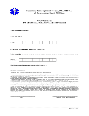 Medical Records Authorization Form