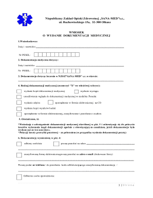 Medical Records Request Form