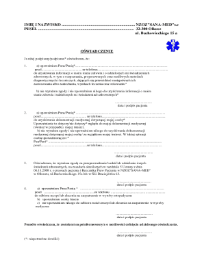 Medical Consent Form