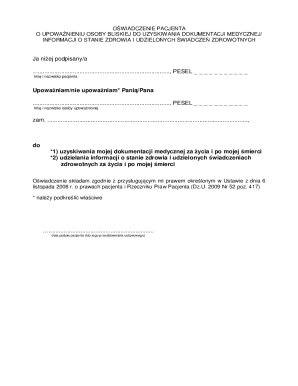 Patient Authorization Form