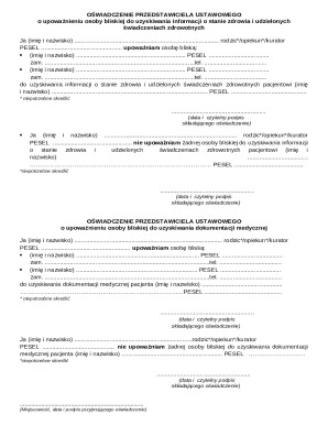 Health Information Authorization Form