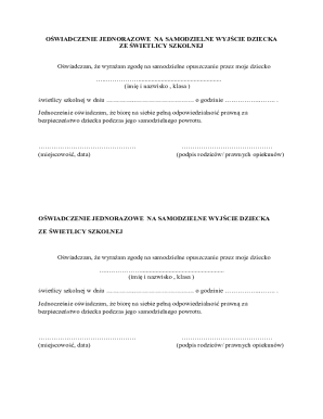 Child Release Consent Form