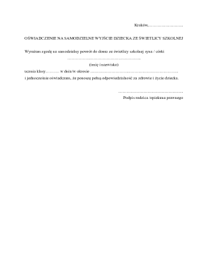 Child Release Consent Form