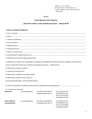 Personal Assistant Program Application Form 2023