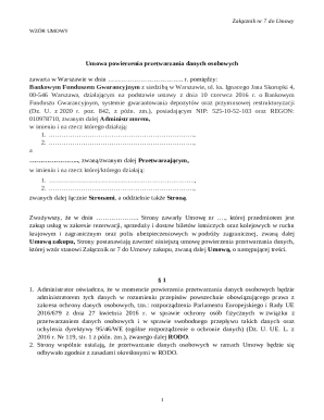 Data Processing Agreement Template
