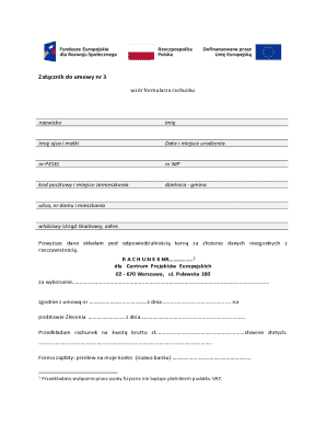 Invoice Form for Polish Taxpayers