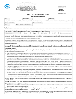 Genetic Testing Consent Form