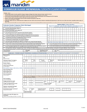 Death Claim Form