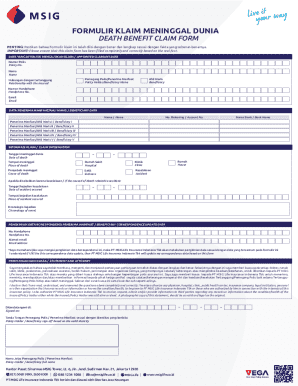 Death Benefit Claim Form