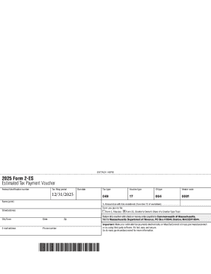 2025 Form 2-ES Estimated Tax Payment Voucher