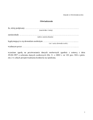 Consent for Personal Data Processing