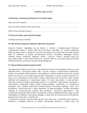 Medical Consent Form