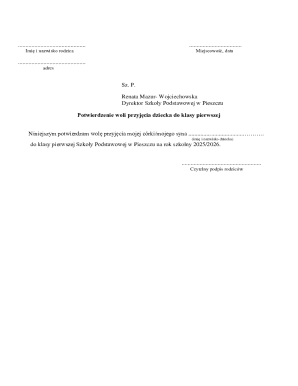 School Admission Confirmation