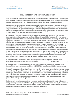 Clinical Trial Consent Form