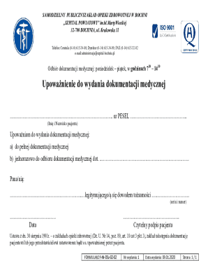 Medical Records Release Authorization