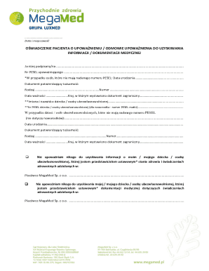 Patient Authorization Form